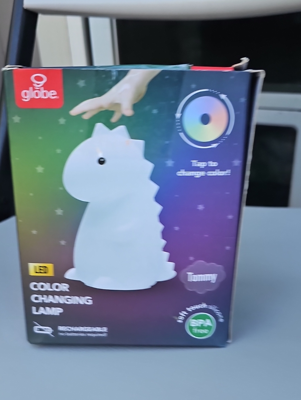 Globe Color-Changing Dino LED Lamp - White